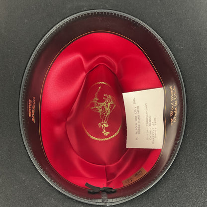 Alboum Hat Company Cowboy Hat 7 1/4” Rodeo King With Storage Case