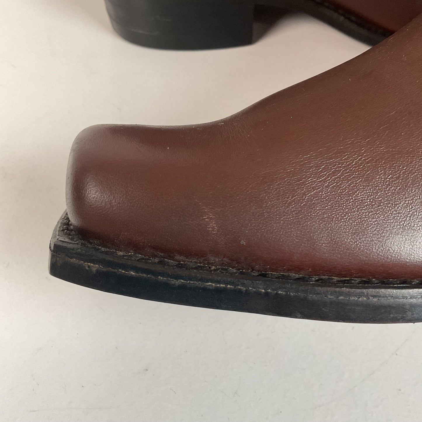 1970s Rodeo Chunky Campus Boots Men’s 9 D Cutter Toe USA Made