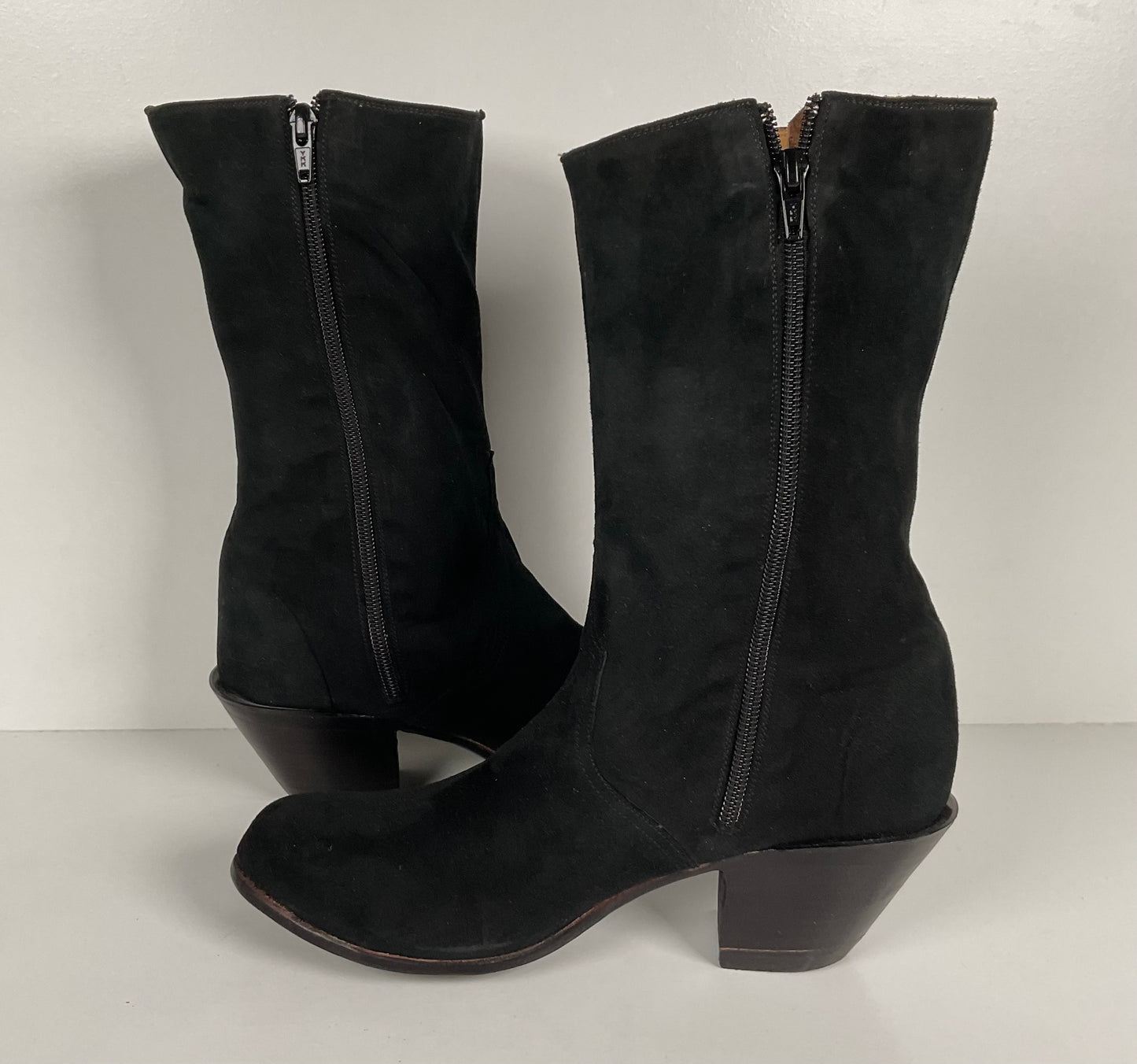 Lucchese Classics Handmade | Prototype Sock Booties | Nubuck Suede | Women’s 8 B