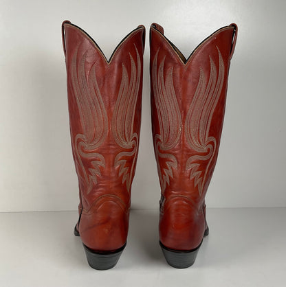 Vintage Tony Lama Chocolate Cow Cowboy Boots | Gold Label | Men’s 8 | Women’s 9