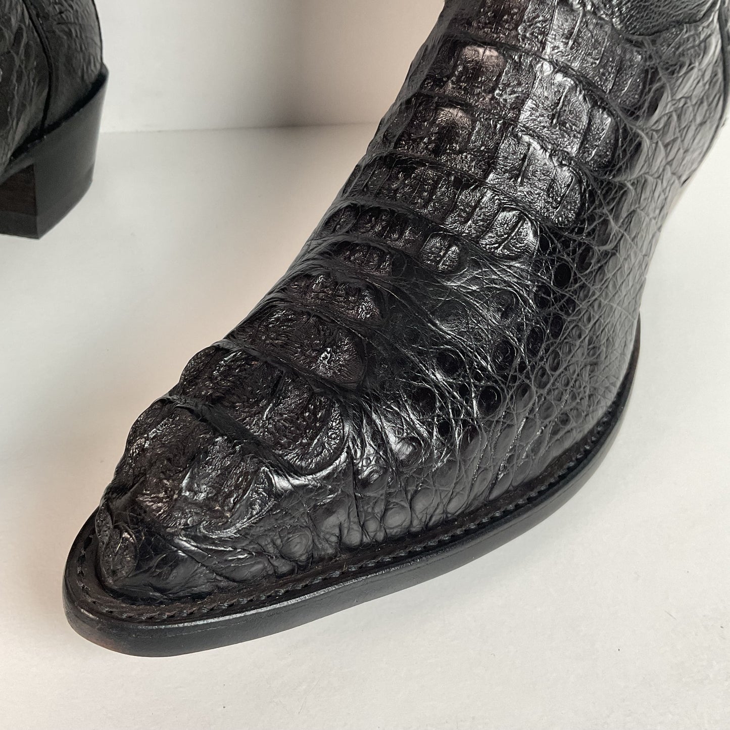 Tony Lama Royal Caiman Cowboy Boots | Exotic | Hornback | USA Made | 12 D