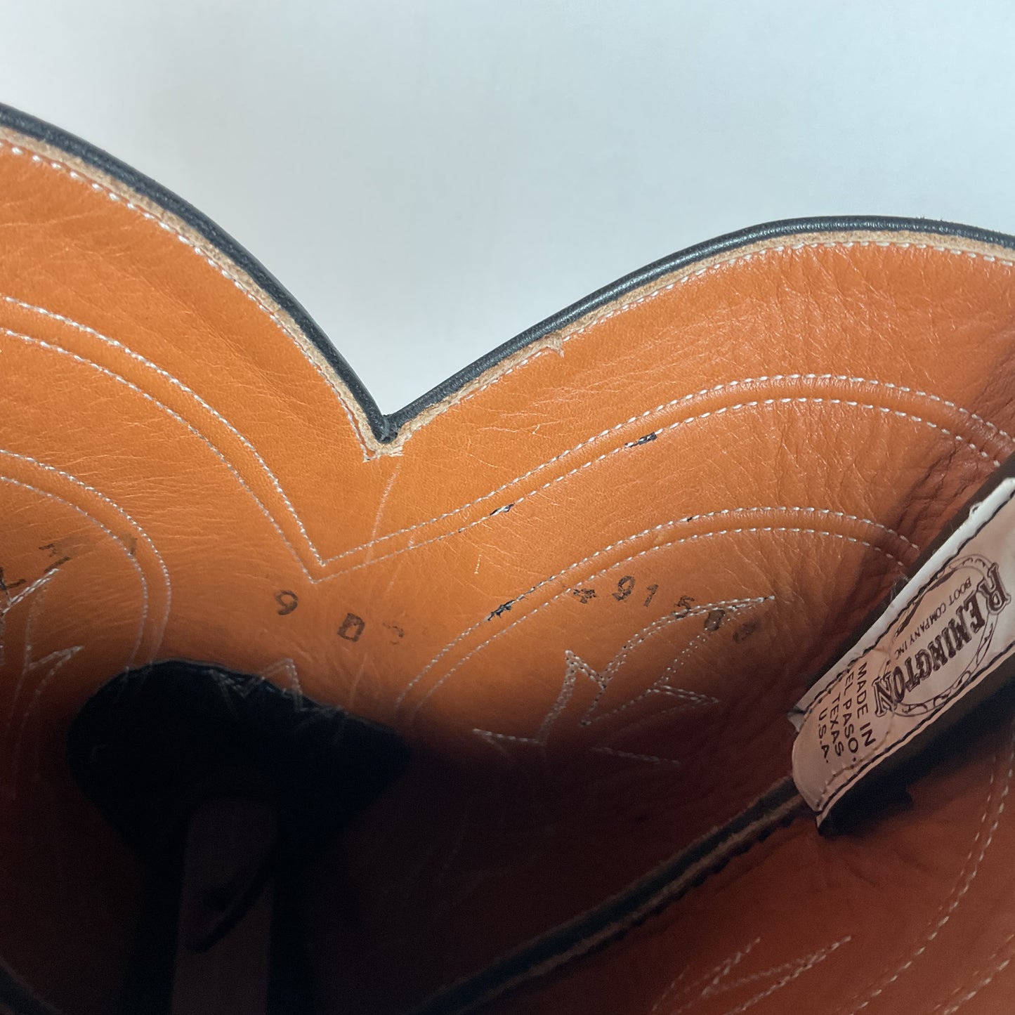 Remington Natural Alligator Cowboy Boots 9 D Body Cut