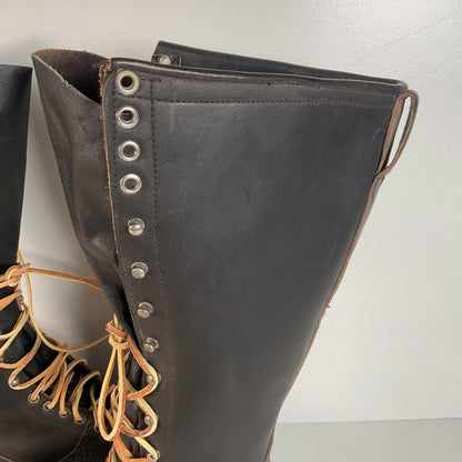 Vintage Chippewa Linesman Boots | 60s Era | USA Made | 10 E