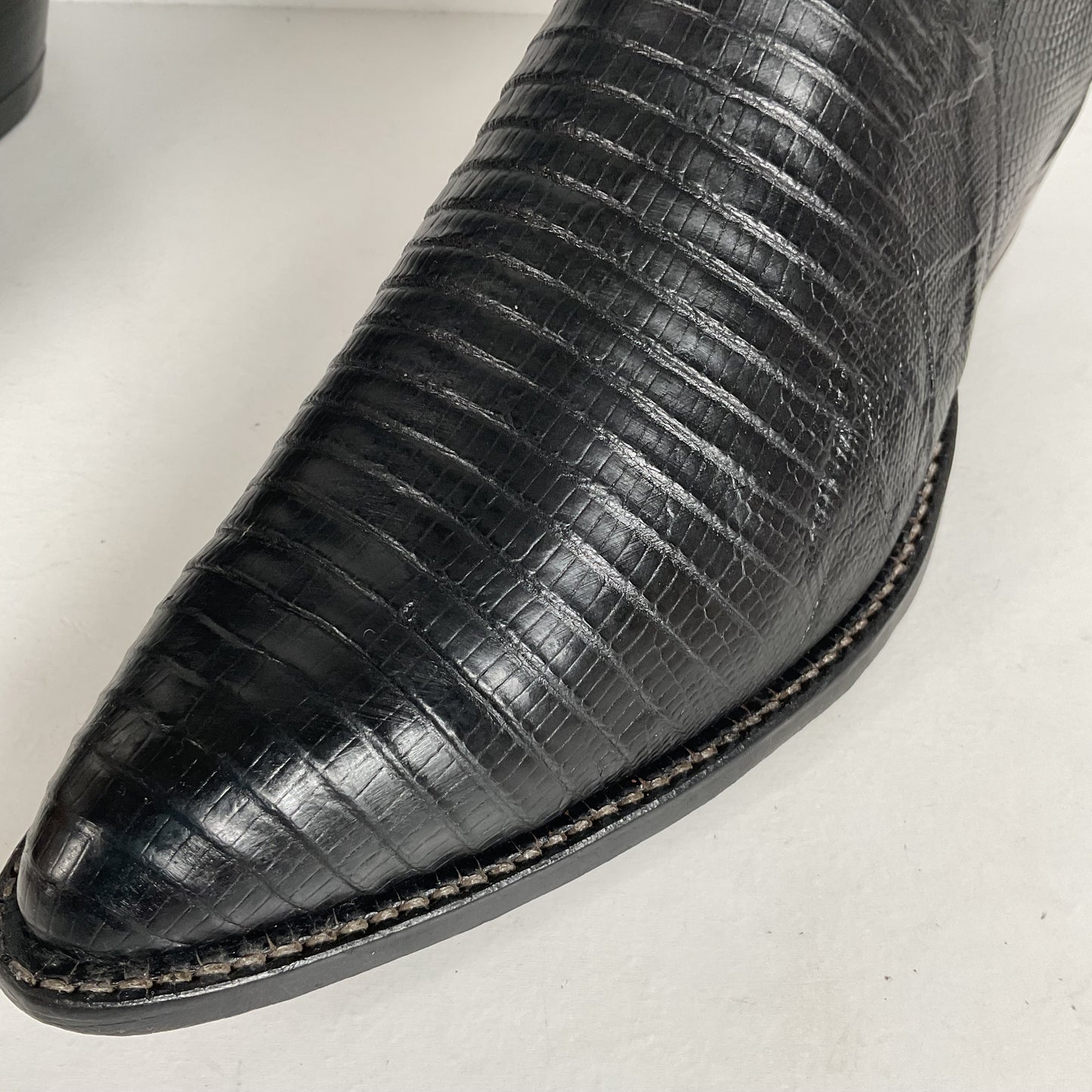 Vintage Tony Lama Cowboy Boots | Teju Lizard | Gold Label | Men’s 10.5 D