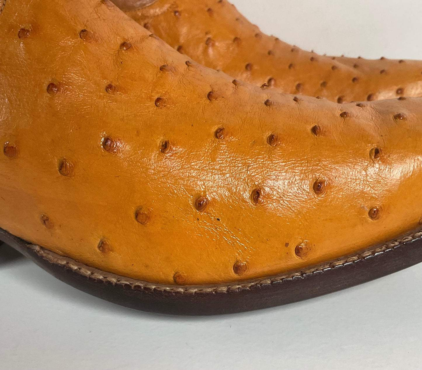 Full Quill Ostrich Cowboy Boots | Exotic | Custom | Butterscotch | Men’s 10 E