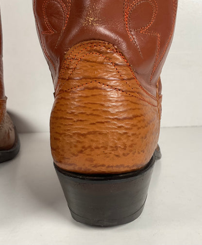 Vintage Shark Skin Cowboy Boots | Exotic | Men’s 9 D
