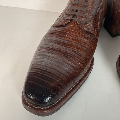 Mezlan Teju Lizard Derby Shoes Brown | Brown | Men’s 9 M
