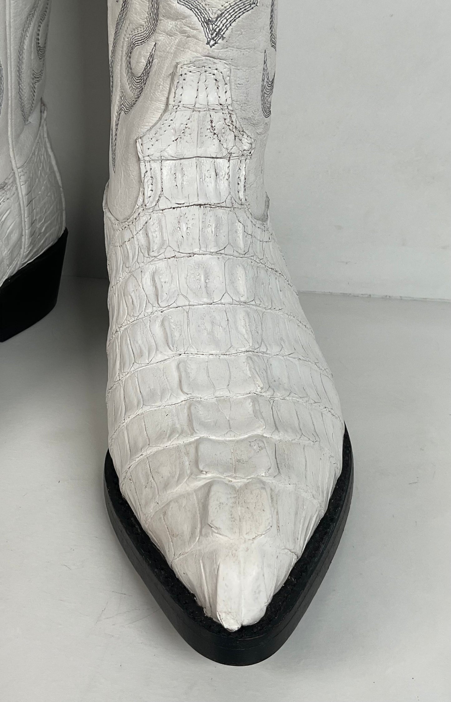 Los Altos Cowboy Boots | Crocodile Caiman Tail | Exotic | Men’s 7 EE | Women’s 8