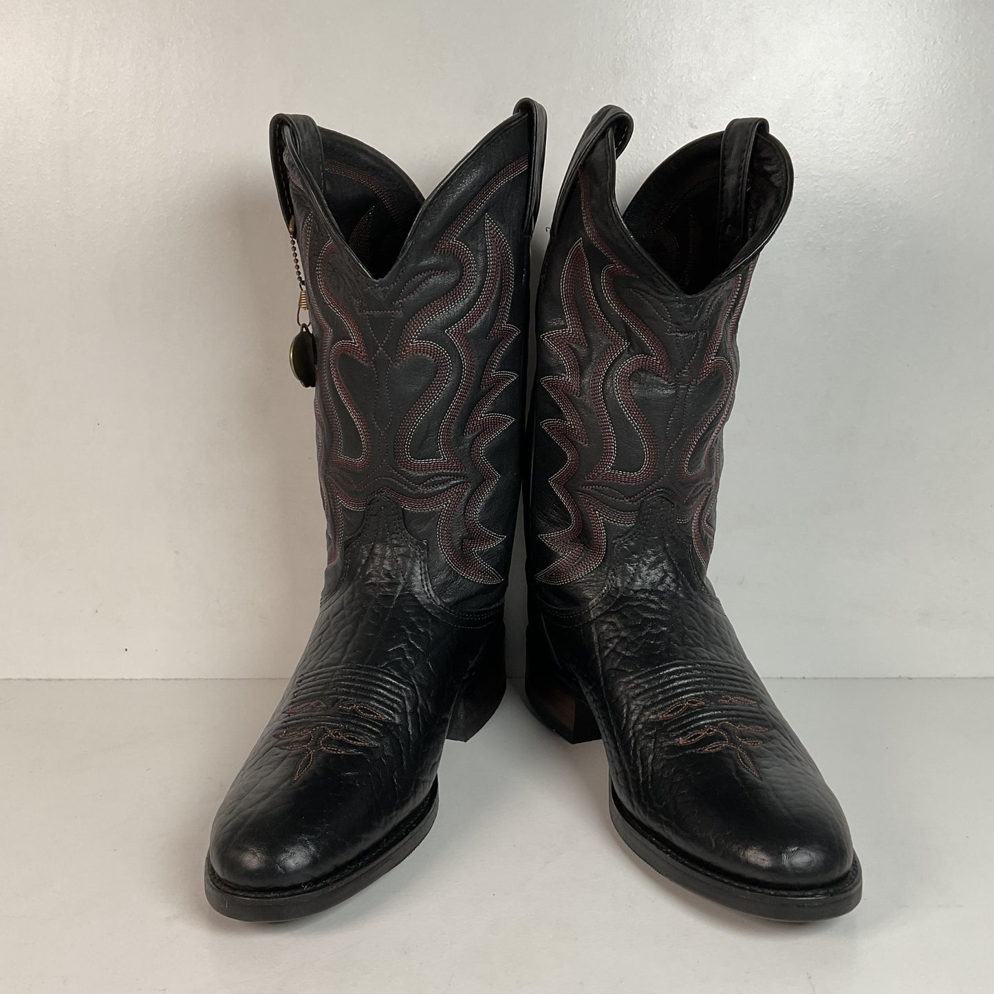 Vintage J. Chisholm Bullhide Cowboy Boots 9 D USA Made Original Box
