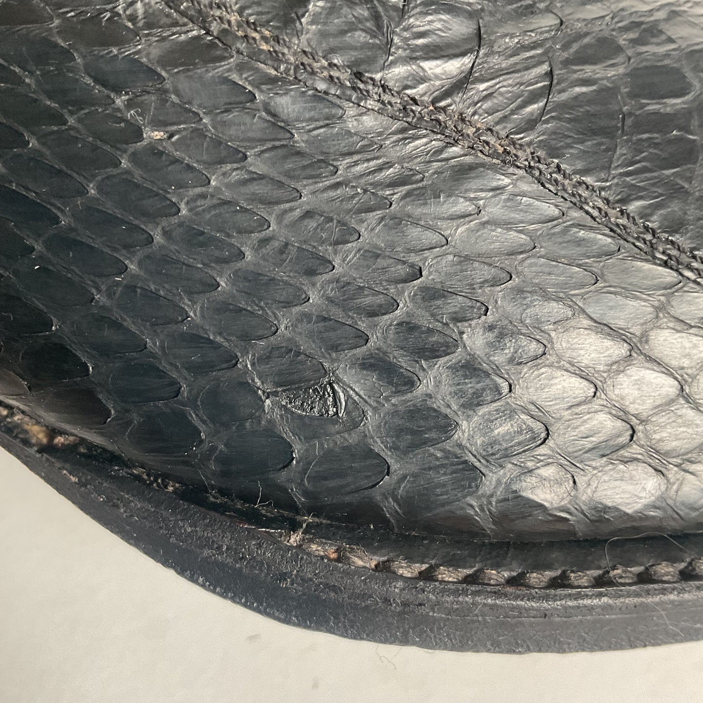 Exotic Black Cobra Snakeskin Cowboy Boots Mexico 28.5 E | US Men’s 10.5