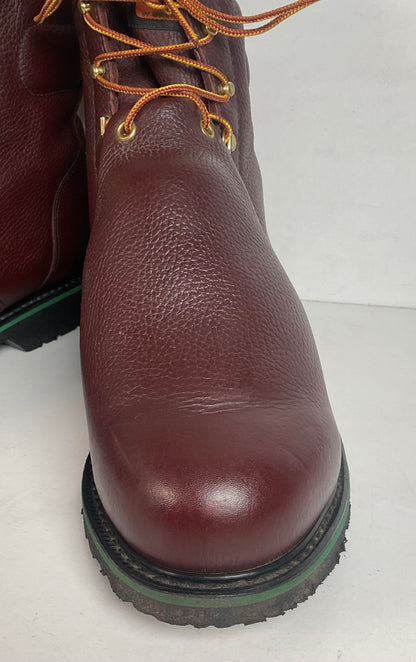 Vintage Wolverine Hy-Test Metatarsal Guard Boots 12 D Safety Toe USA Made