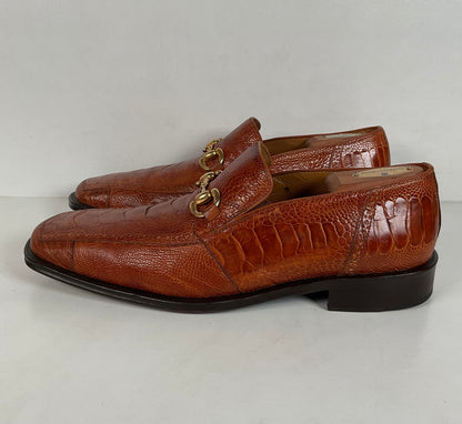 David Eden Ostrich Leg Loafers | Horse Bit | Exotic | Men’s 10