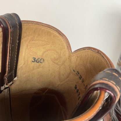 Vintage Tony Lama Teju Lizard Cowgirl Boots | Patent Leather | 6 C | Women’s 7
