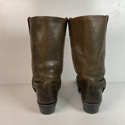 Women’s Frye 12 R Harness Boots 11 M Olive Brown Retired