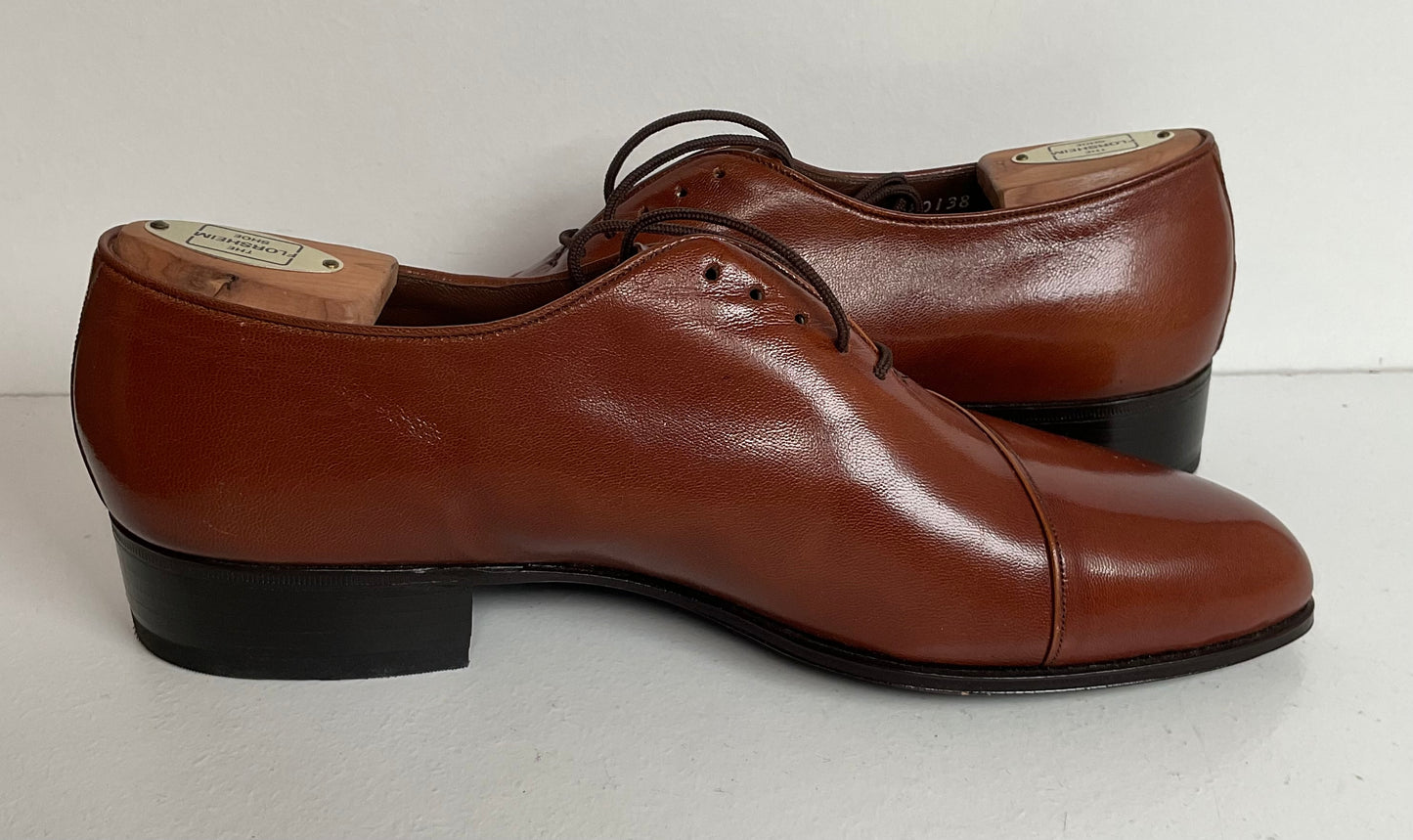 Vintage Florsheim Brown Oxford Shoes 8 C New Old Stock