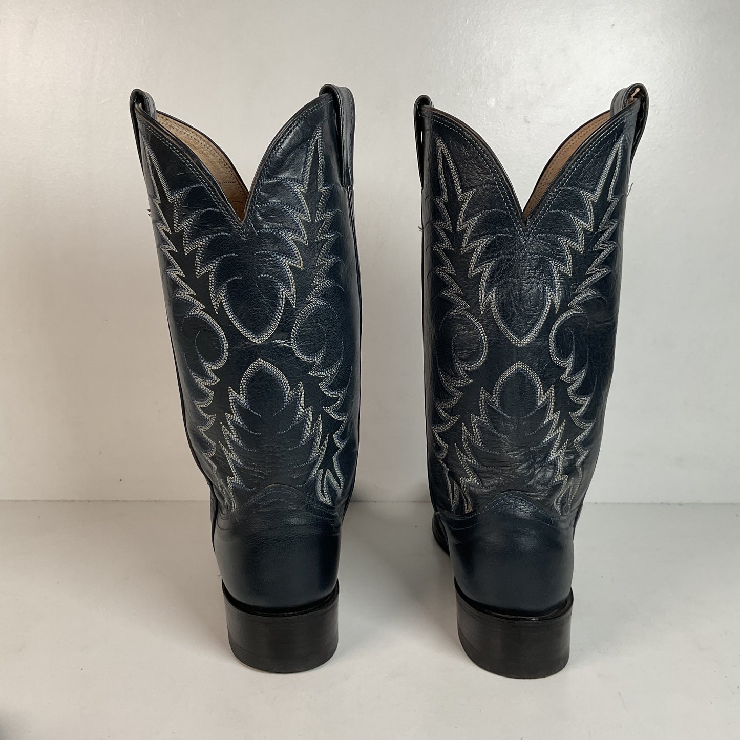 Vintage Nocona Navy Blue Cowgirl Boots Men’s 8 Wide | Women’s 9 USA Made