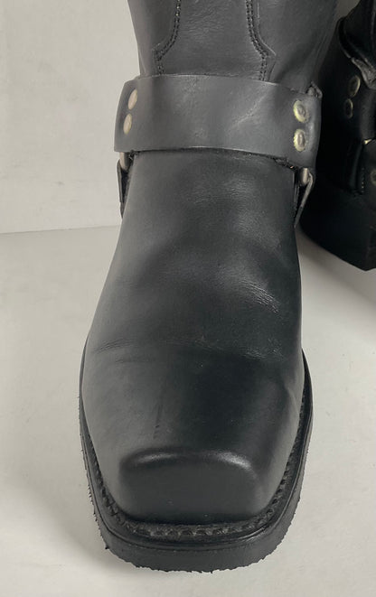 Vintage Santa Fe Harness Boots | USA Made | Men’s 9.5 D
