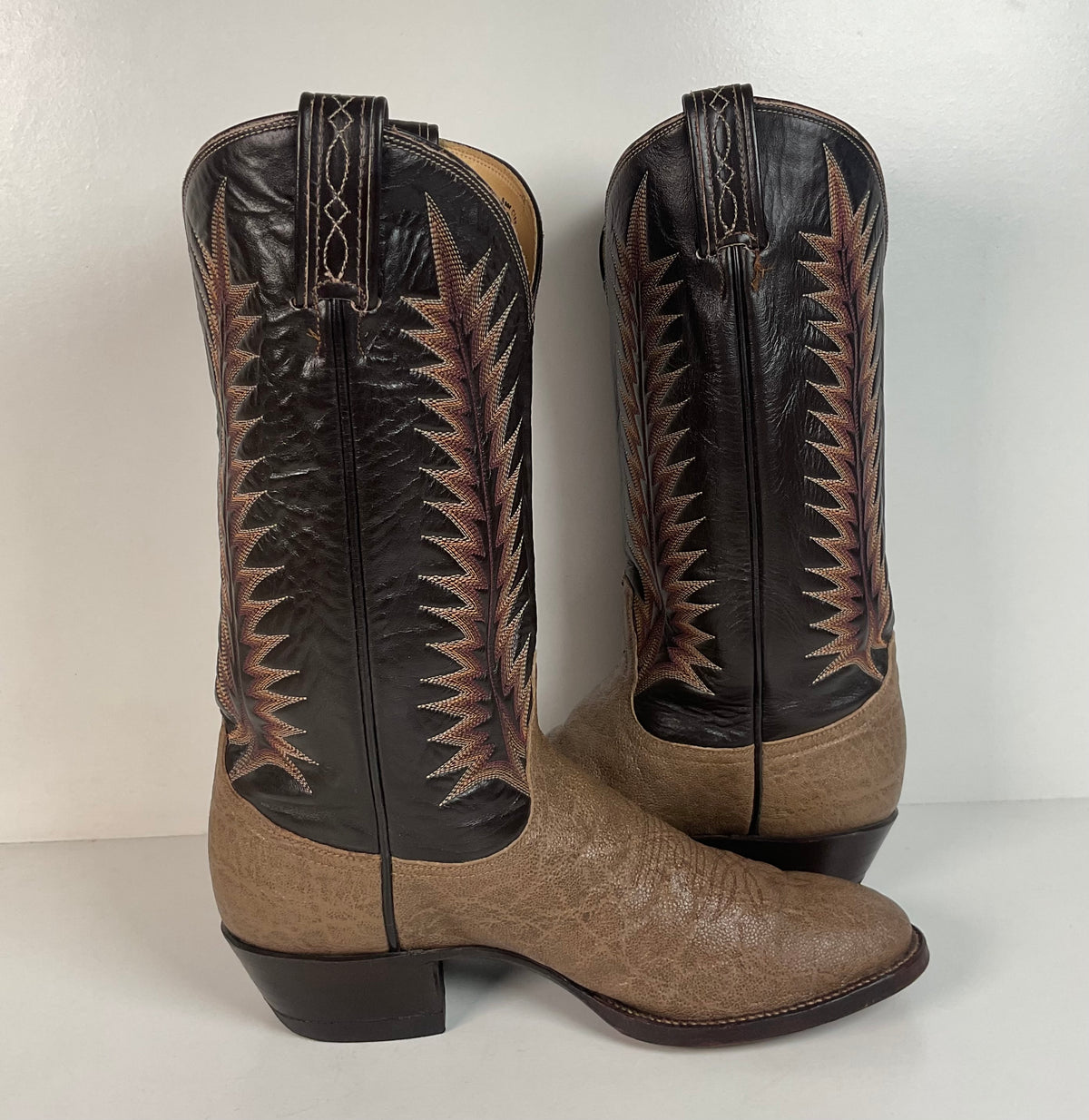 Vintage Tony Lama Elephant Cowboy Boots | Exotic | Gold Label | Men’s 9 D