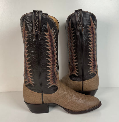 Vintage Tony Lama Elephant Cowboy Boots | Exotic | Gold Label | Men’s 9 D