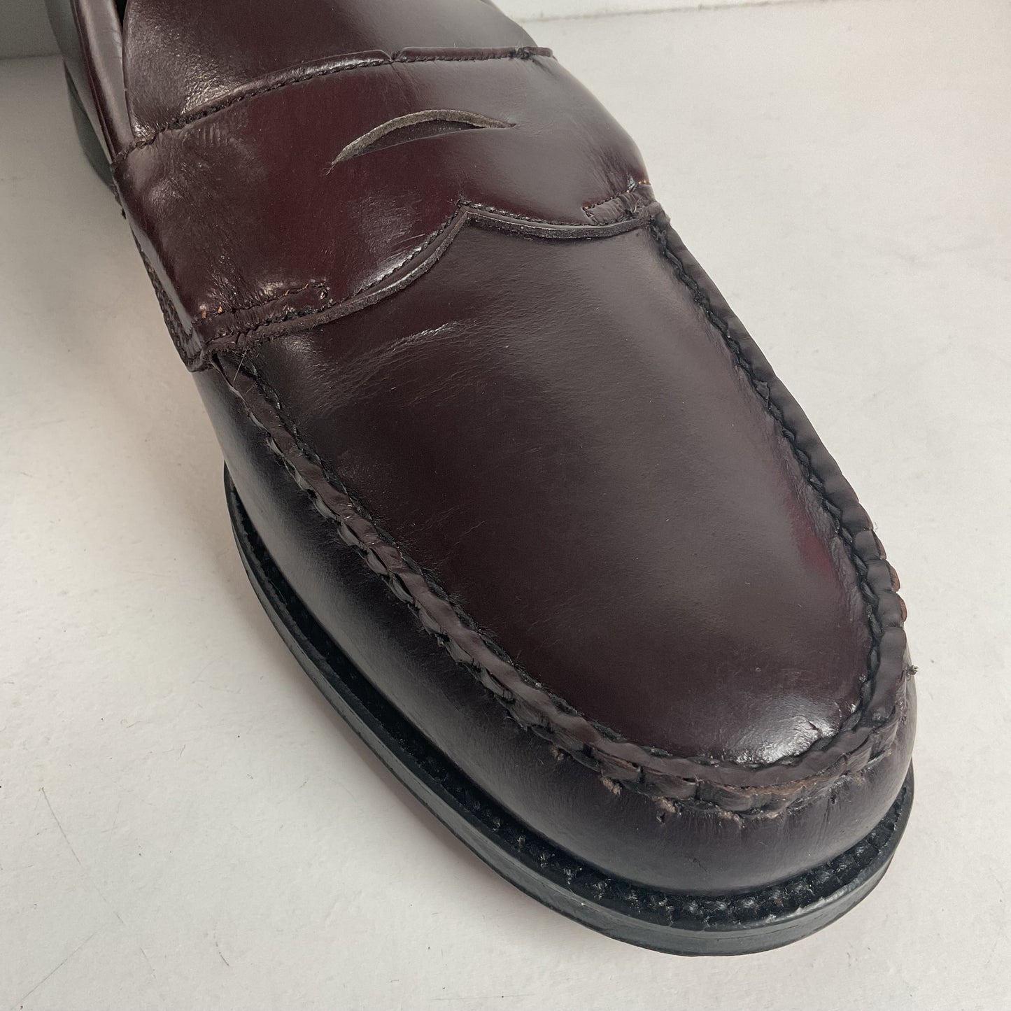 1970s Jarman Moccasin Penny Loafer 12 B Hand Sewn Benchmark