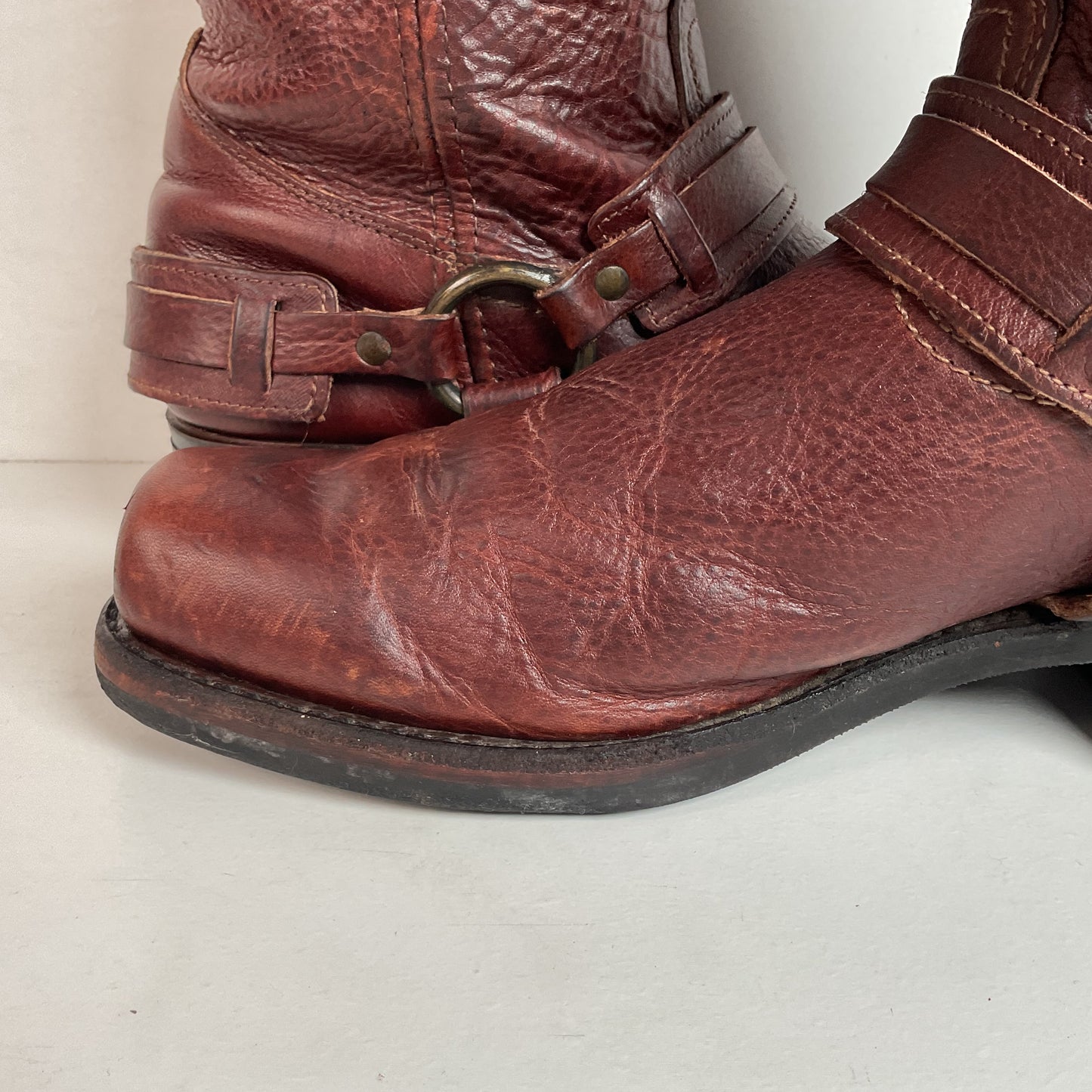 Frye Men’s Belted Harness Boot 11.5 M USA Made Bison Retired