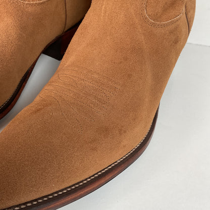 Vintage Nocona Suede Rough Out Cowboy Boots | Extra Narrow | Men’s 11.5 A