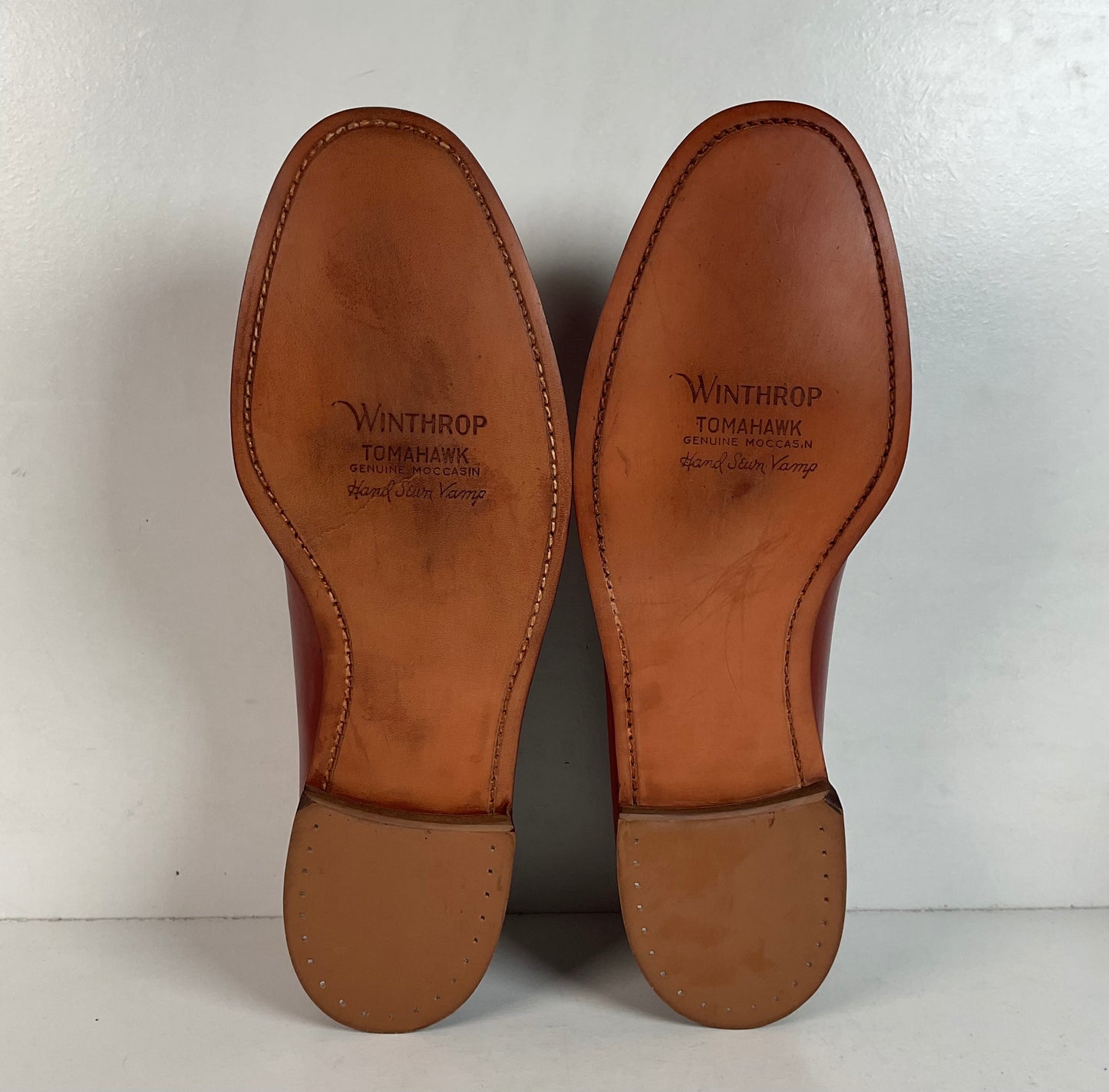 1970s Winthrop Moccasin Penny Loafer 11.5 A Handsewn Tomahawk