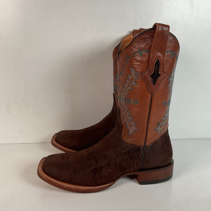 Lucchese for Resistol Ranch Sueded Ostrich Leg Cowgirl Boots | Exotic | Women’s 9.5 B