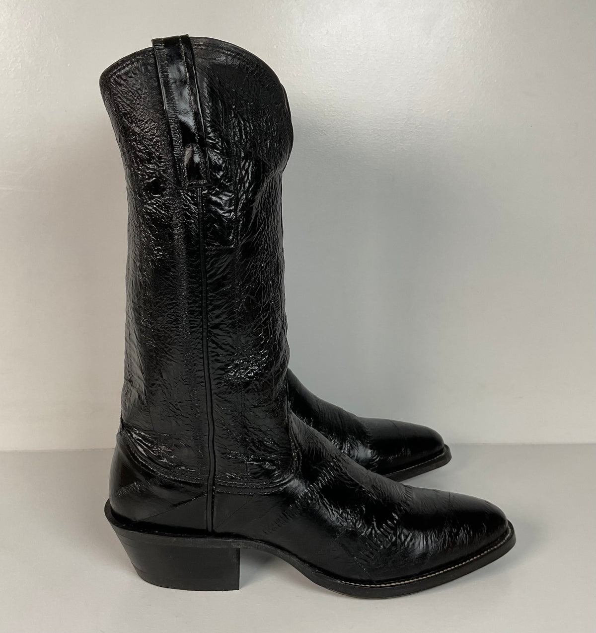 Vintage Nocona Full Eel Skin Cowboy Boots | Exotic | Men’s 6.5 | Women’s 7.5