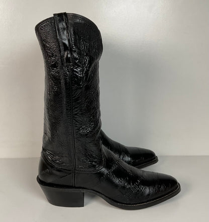 Vintage Nocona Full Eel Skin Cowboy Boots | Exotic | Men’s 6.5 | Women’s 7.5