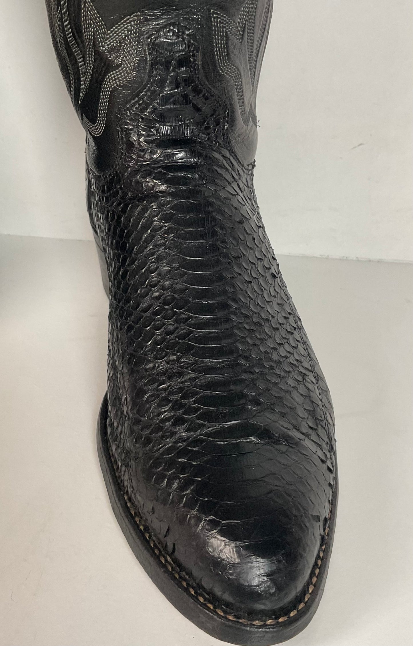 Vintage Texas Imperial Cowboy Boots | Python Snakeskin | USA Made | Men’s 9.5 D