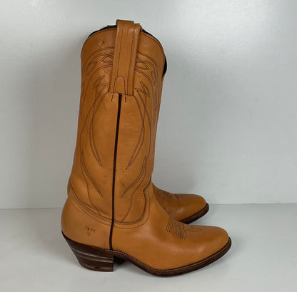 Vintage Frye Billy Cowboy Boots | USA Made | Butterscotch | Men’s 9.5 D