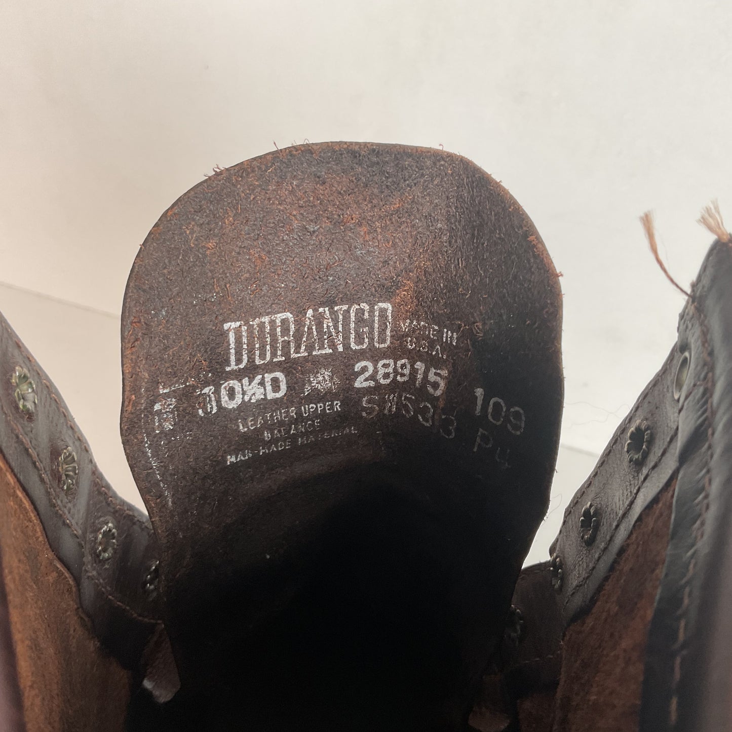 Vintage Durango Kiltie Packer Boots 10.5 D USA Made Bullhide