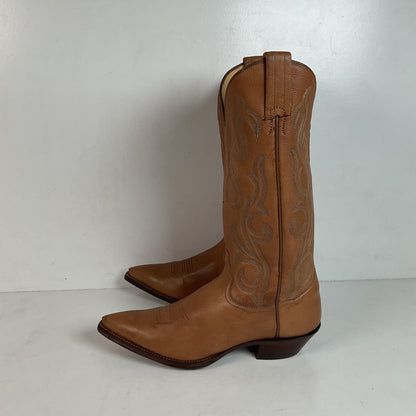 Vintage Sanders Cowgirl Boots 6.5 B Snip Toe Hand Crafted