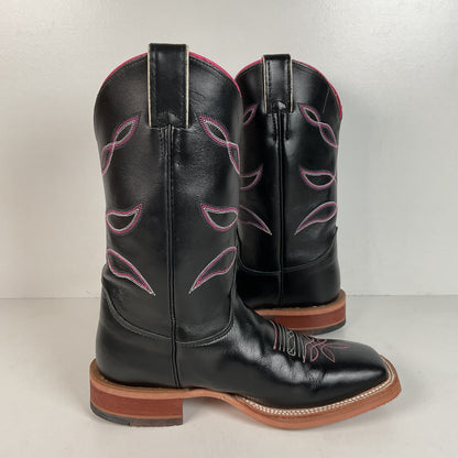 Justin Breast Cancer Awareness Cowgirl Boots | USA Made | Square Toe | 8 B
