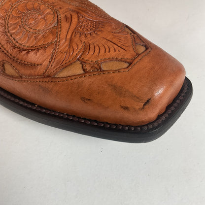 Cock of The Walk Cowboy Boots 12.5 Hand Tooled Carrie Cameron Designs
