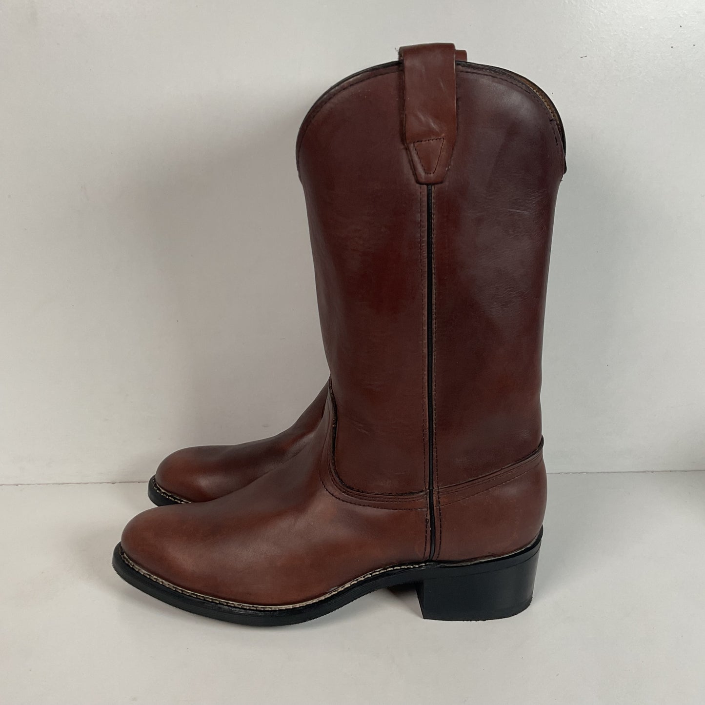 Vintage Georgia Western Work Boots 9.5 Thick Hide USA Made