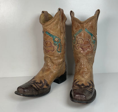 Corral Heart Breaker Cowgirl Boots | Tooled Heartbreaker Inlay | Women’s 11 M