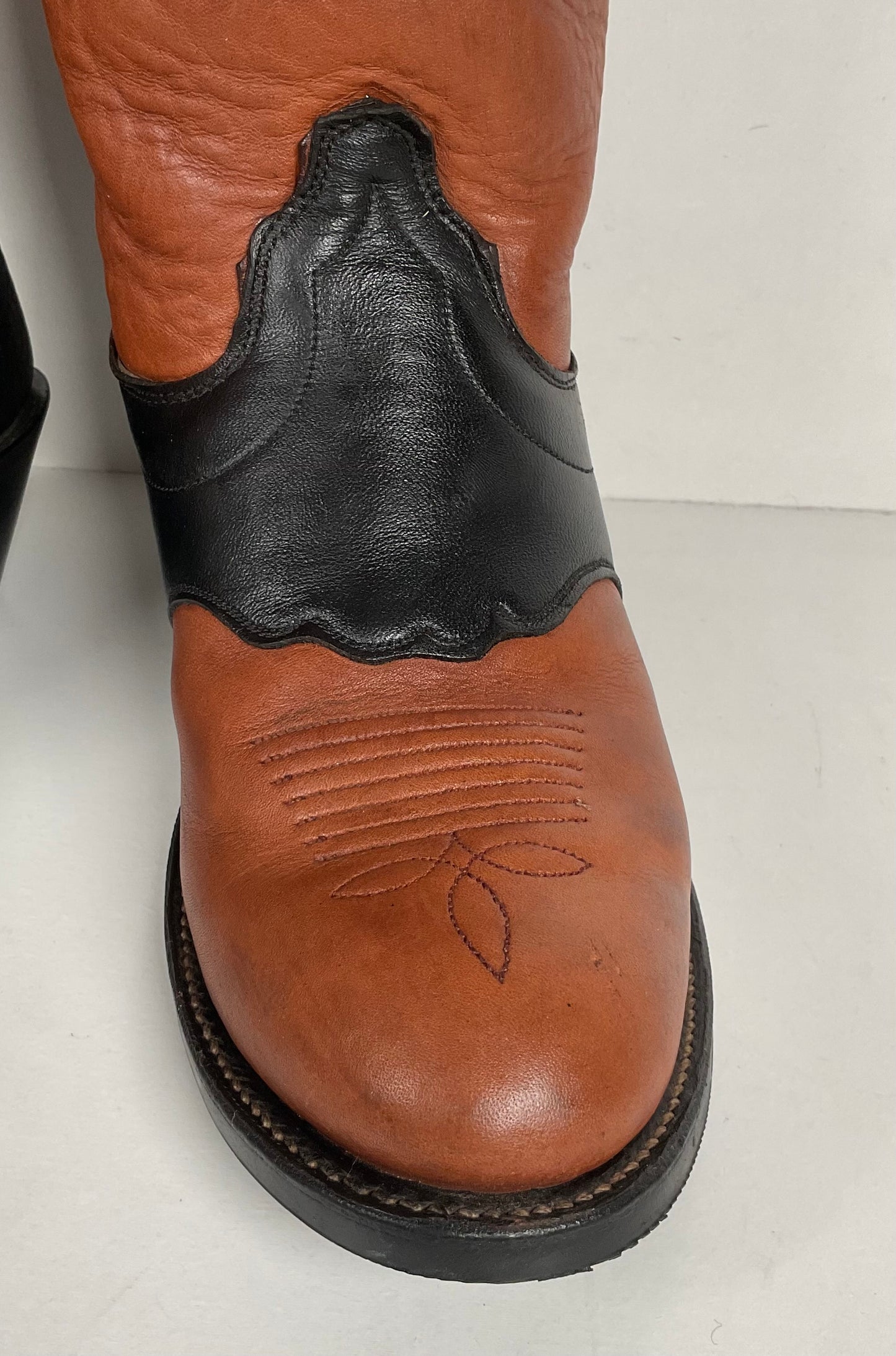 Olathe Tall Top Buckaroo Boots | USA Made | Overlay | Men’s 6 C | Women’s 7