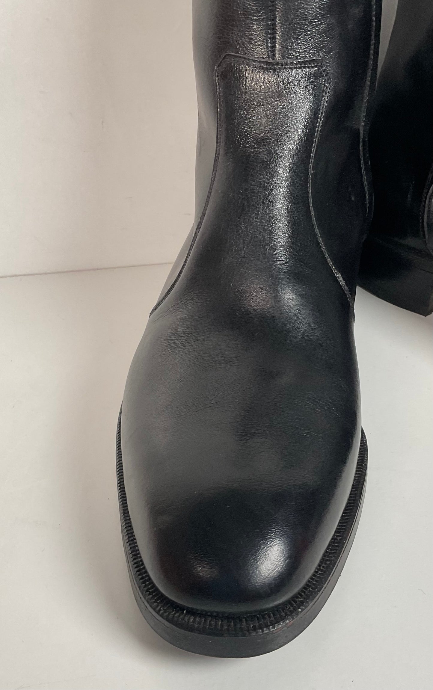 Vintage Florsheim Black Leather Chelsea Boots 10.5 C New Old Stock