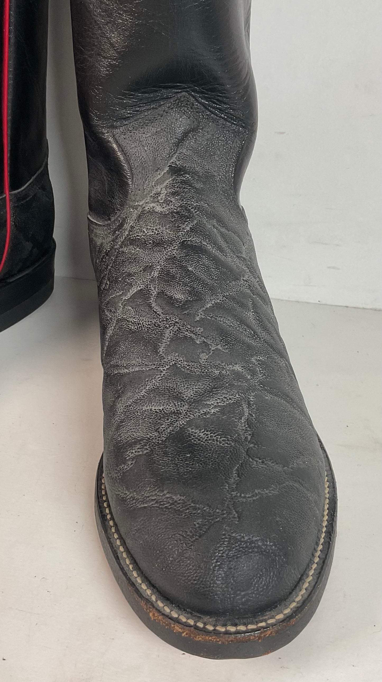 Justin Faux Elephant Print Buckaroo Cowboy Boots Men’s 6.5 D | Women’s 7.5 Punchy Roper USA