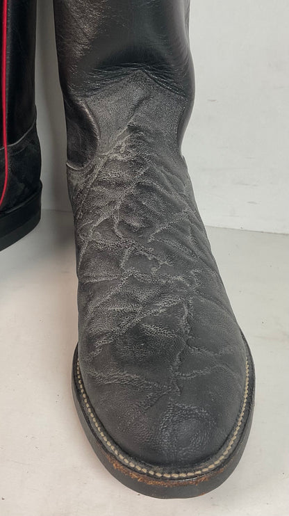 Justin Faux Elephant Print Buckaroo Cowboy Boots Men’s 6.5 D | Women’s 7.5 Punchy Roper USA