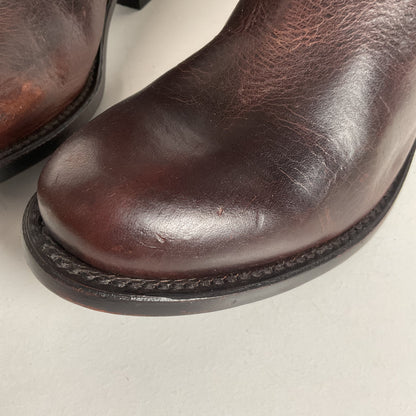 J.B. Dillon Western Riding Boots | Triple Buckle | Tooled | Women’s 8 B
