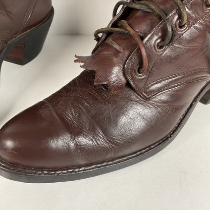 Custom Kiltie Packer Boots | Dark Brown | Men’s 9 D