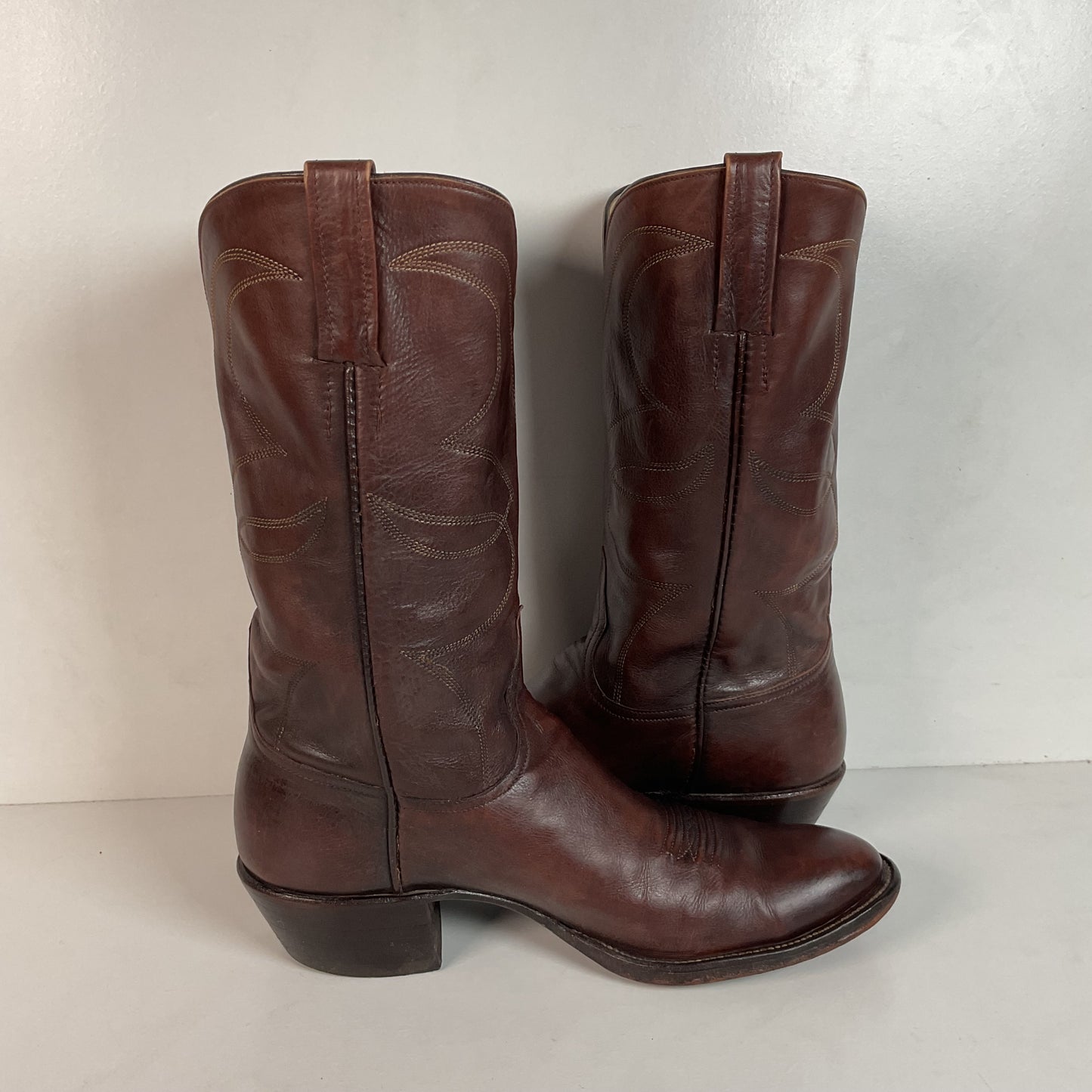 Vintage Rocky Carroll Custom Cowgirl Boots 8-8.5 Texas Americana