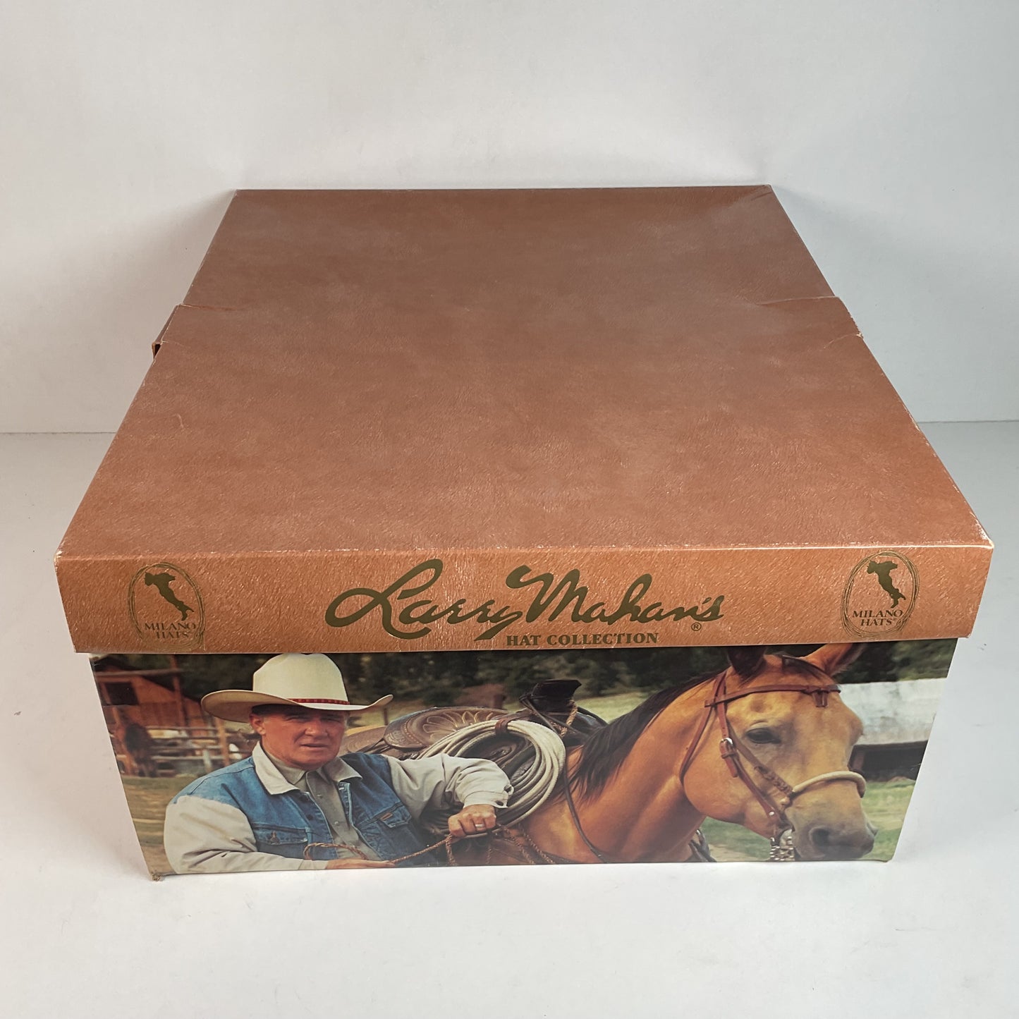 Vintage Milano Larry Mahan Cowboy Hat 6 5/8 Ridgetop Black 5X USA Made