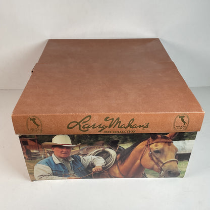 Vintage Milano Larry Mahan Cowboy Hat 6 5/8 Ridgetop Black 5X USA Made