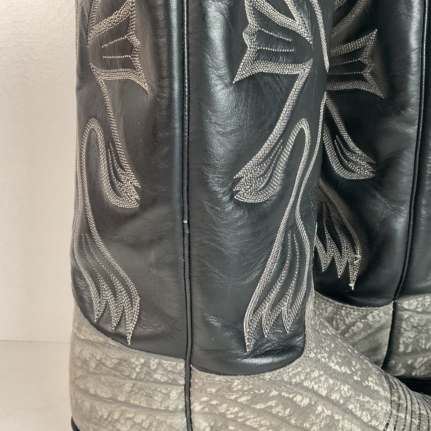 Vintage J. Chisholm Sueded Cowboy Boots | USA Made | 10 EE