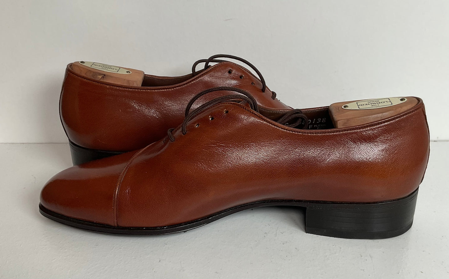 Vintage Florsheim Brown Oxford Shoes 8 C New Old Stock