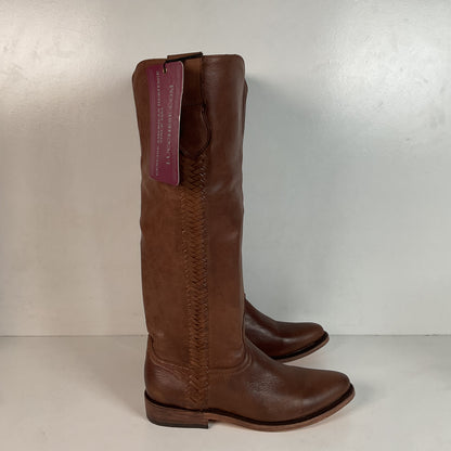 Lucchese Chelsea Braided Riding Boots 6 B Original Box